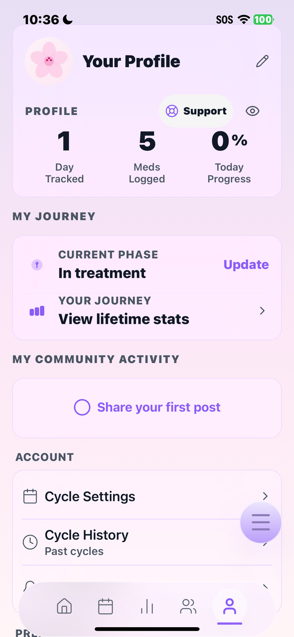 Settings Premium Status Indicator